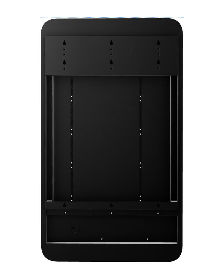 This is the rear view of the Sparks Vape Vending machine, showing its built-in mounting system designed for quick, secure installation. The back panel includes multiple reinforced anchor points, allowing the machine to be safely wall-mounted in bars, clubs