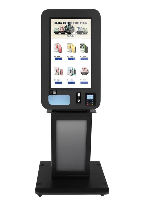 This compact vape vending machine is energy-efficient, using about $8 a month in electricity. Sparks Vape Vending handles all permits, installation, maintenance, and refills, with service levels fully negotiable based on the owner’s preference. If a venue